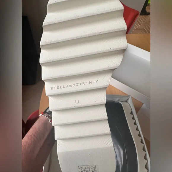 ❌SOLD❌NIB- STELLA McCARTNEY  faux leather Elyse Dane platform  brogue shoes 40 - Picture 8 of 15